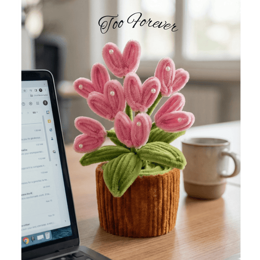 Pink Heart Shaped Flower Pot - Bloom Forever Studio