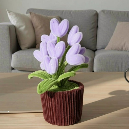 Purple Heart Shaped Flower Pot - Bloom Forever Studio