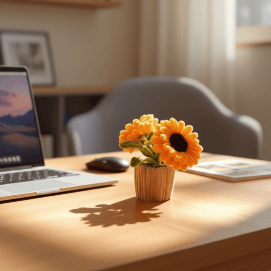 Dhoop aur Phool Handmade Sunflower Pot - Bloom Forever Studio