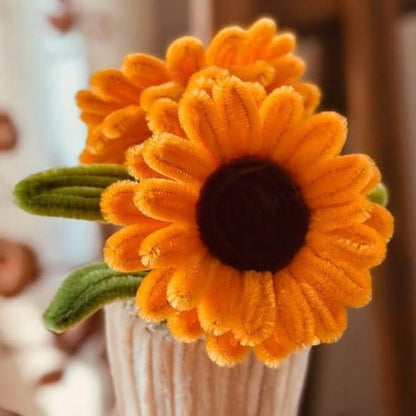 Dhoop aur Phool Handmade Sunflower Pot - Bloom Forever Studio