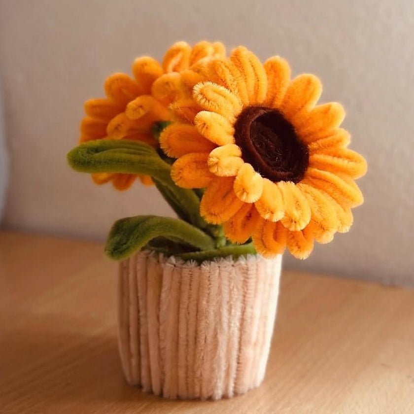 Dhoop aur Phool Handmade Sunflower Pot - Bloom Forever Studio