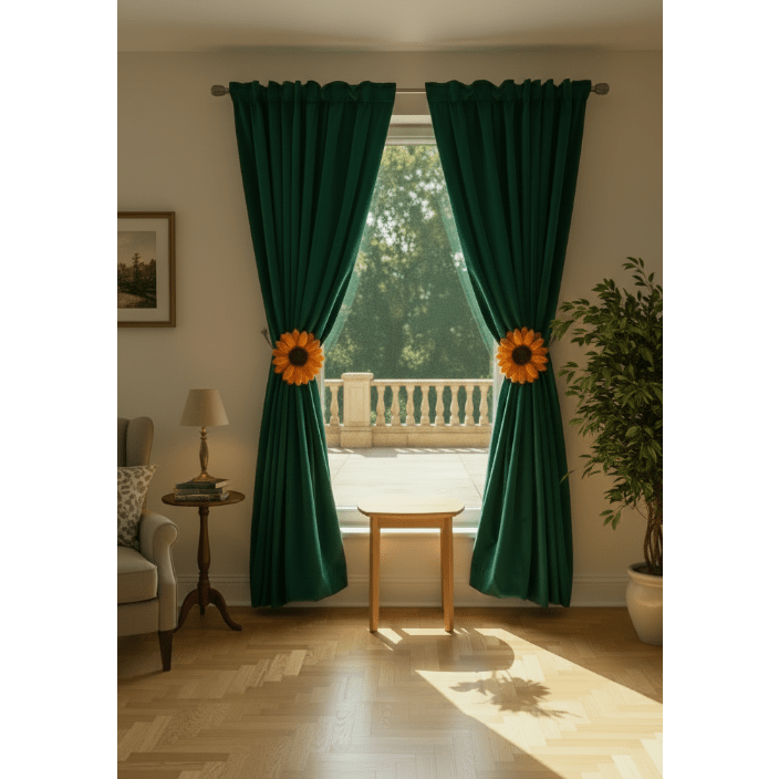 Dhoop ki Pakad – Sunflower Curtain Tieback - Bloom Forever Studio