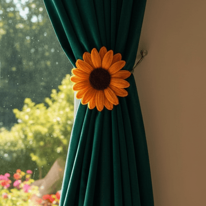 Dhoop ki Pakad – Sunflower Curtain Tieback - Bloom Forever Studio