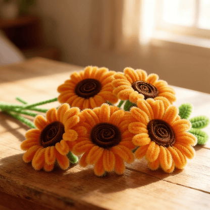 Five Sunflower Bouquet - Bloom Forever Studio