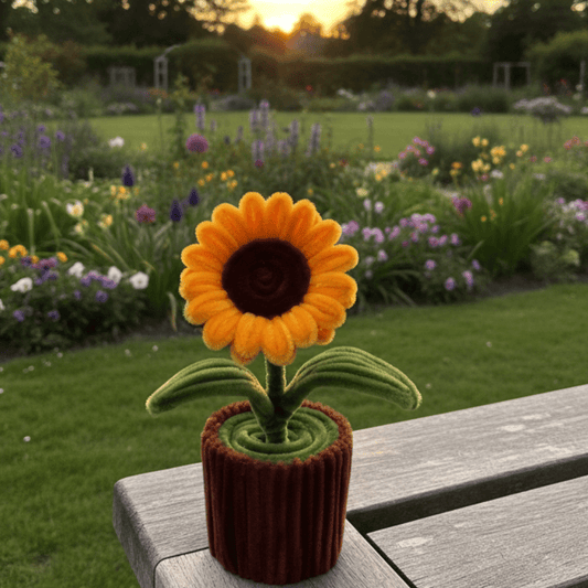 Handmade Sunflower Pot - Bloom Forever Studio