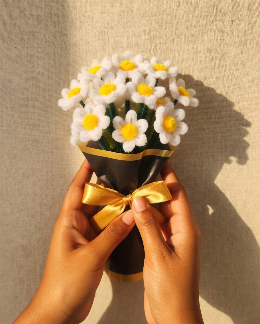 Mini White Lily Bouquet - Bloom Forever Studio