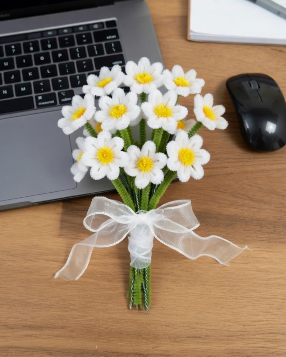 Mini White Lily Bouquet - Bloom Forever Studio
