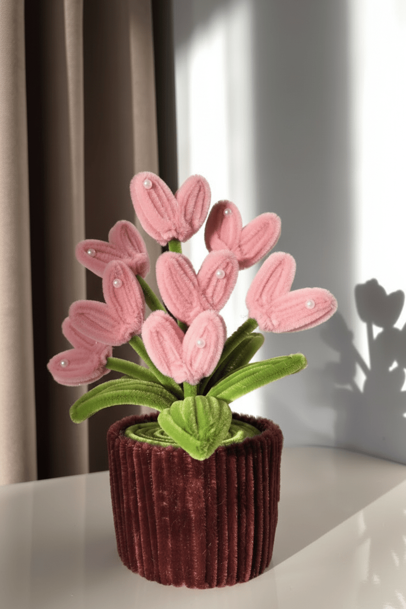Pink Heart Shaped Flower Pot - Bloom Forever Studio