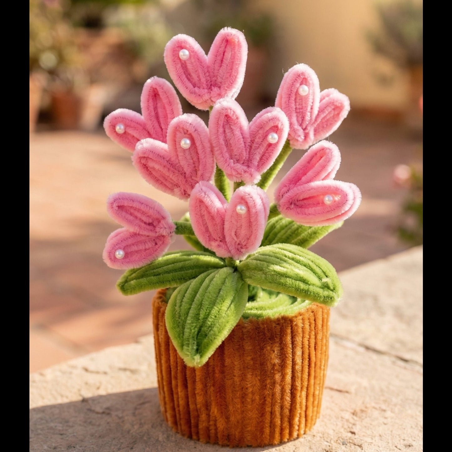 Pink Heart Shaped Flower Pot - Bloom Forever Studio