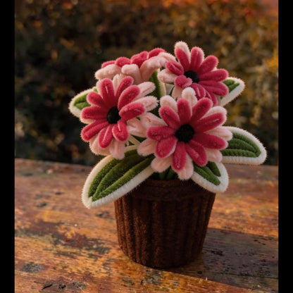 Pink & Peach Handmade Flower Pot - Bloom Forever Studio