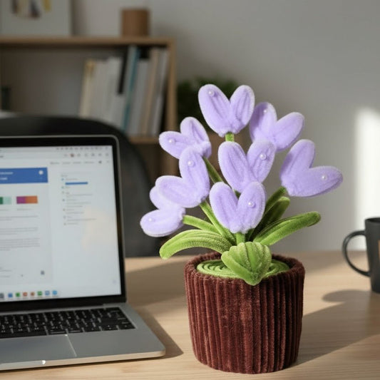 Purple Heart Shaped Flower Pot - Bloom Forever Studio